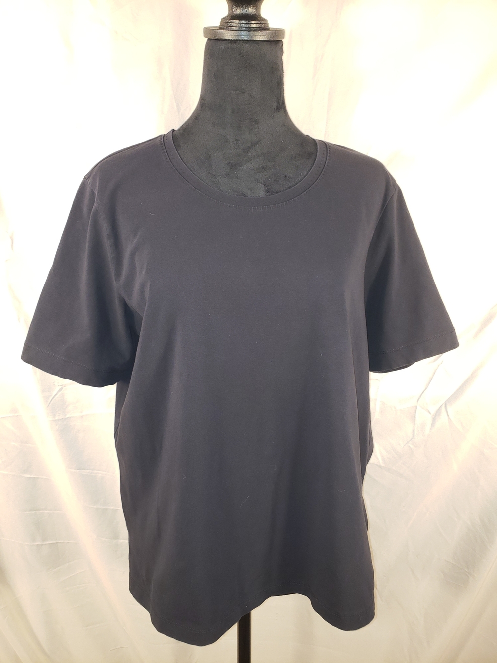 Classic Women's Bianca High Quality Black Crew Neck T-Shirt - L